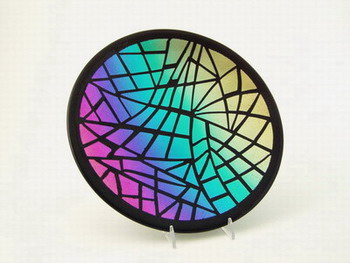 Dichroic Fused Glass Plate